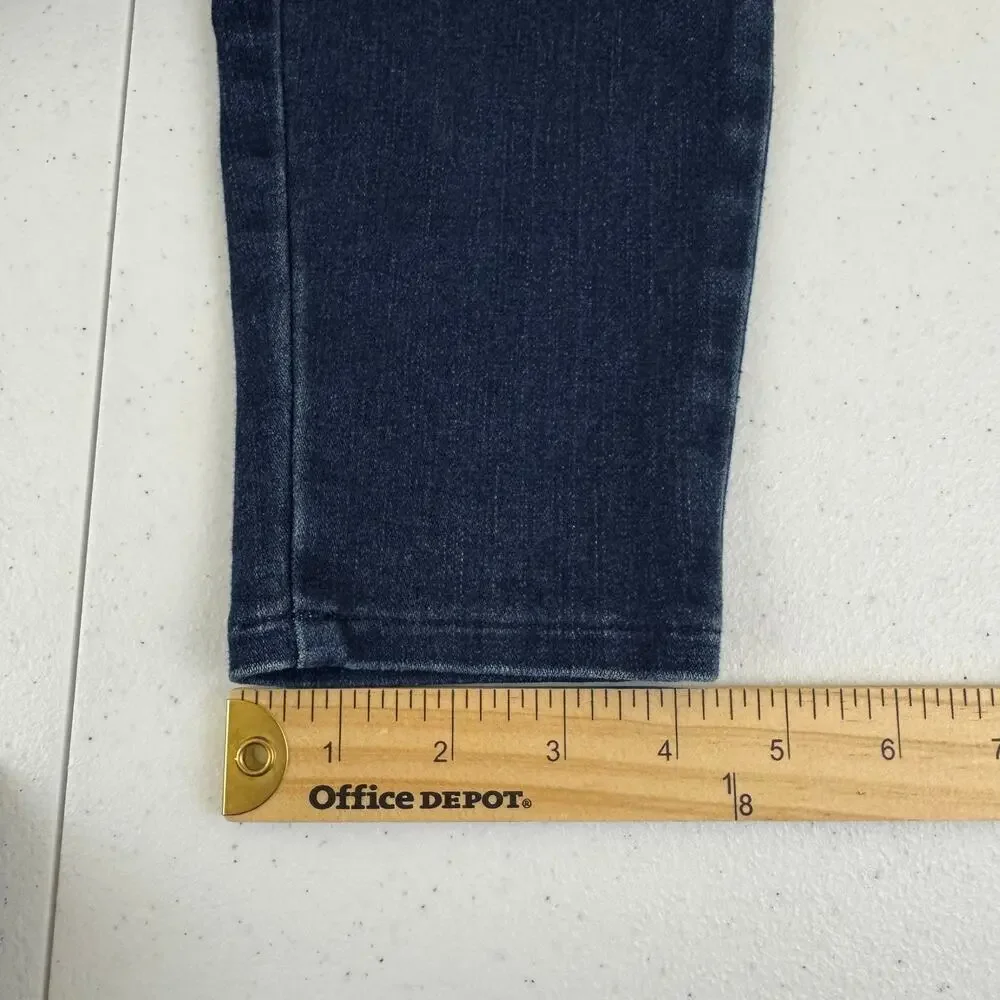 J. Jill Jeans Premium Flex High Rise Leggings Stretch Blue Denim Womens Size 6